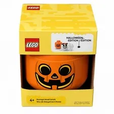 LEGO Small Halloween Pumpkin Storage Head Jack O'Lantern Container New