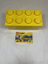 LEGO Classic 10696 Yellow Storage Brick Stackable Lightweight Plastic Box & lot