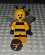 Lego MINIFIGURE- Collectible Series 10 Bumblebee Girl  Col10-7. Lot158 With Pot