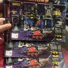 LEGO 6860 The Batcave Manuals ONLY (1,2,3) DC Universe Superheroes Batman BONUS