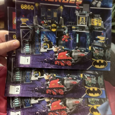 LEGO 6860 The Batcave Manuals ONLY (1,2,3) DC Universe Superheroes Batman BONUS