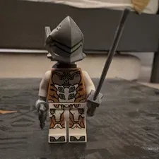 LEGO Plastic Minifigure Figure with Helmet and Sword Minifig Toy