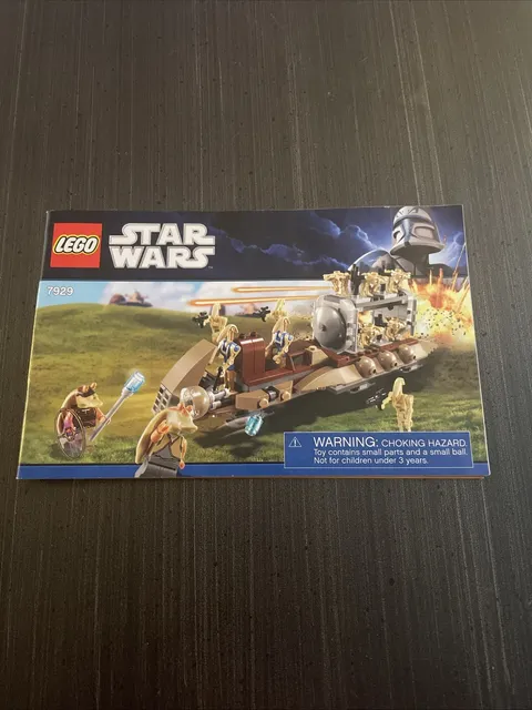Lego Star Wars 7929 The Battle Of Naboo Instruction Manual Booklet Only 2011