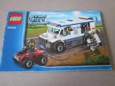 Lego Building Instructions Instruction City 60043 Police Transporter