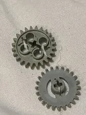 Lego Part 3648 Gear 24 Tooth 1 24505 Genuine Light Bluish Gray x1 And 1 Other