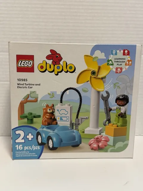 10985 LEGO® DUPLO® Wind Turbine and Electric Car Educational Building Set