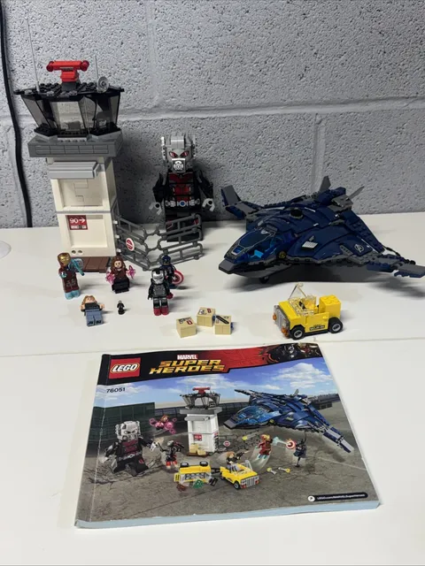 Lego Marvel Super Hero Captain America Battle Set 76051 95% Complete