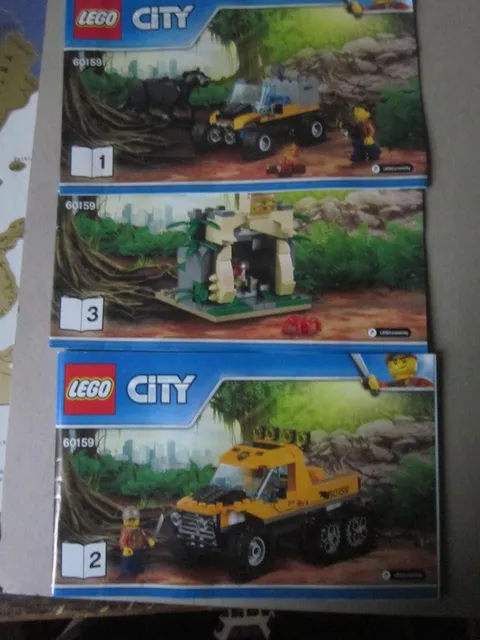 Lego instructions instruction 60159 part 1 to 3rd part 1 thru 3 city
