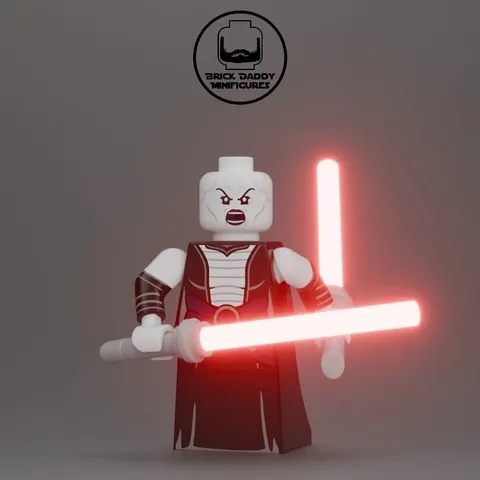 Lego Star Wars BDM Brick Daddy Hairless harpy Ventress  Custom Minifigures