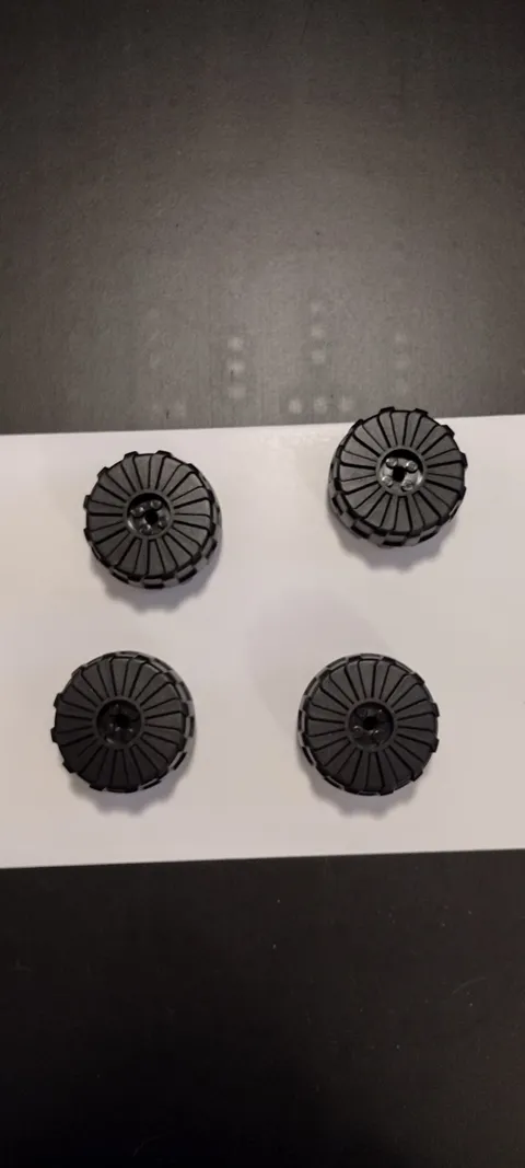 Lego  Space Wheel Lot 2515 Black Hard Plastic Large Tire 54mm D x 30mm Part 2515