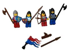 LEGO 6060 Knight's Challenge Castle Lion Knights 1989 Minifigures Set of 4