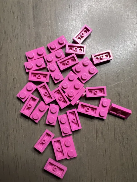 LEGO 3023 Dark Pink Plate 1x2 - 31 Pieces