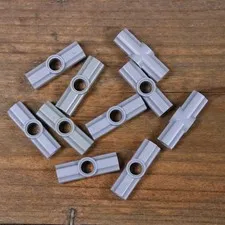 LEGO 32034 42134 Lt Bluish Gray Technic, Axle and Pin Connector Angled #2 Qty 10