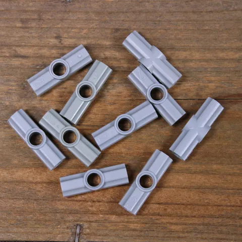LEGO 32034 42134 Lt Bluish Gray Technic, Axle and Pin Connector Angled #2 Qty 10