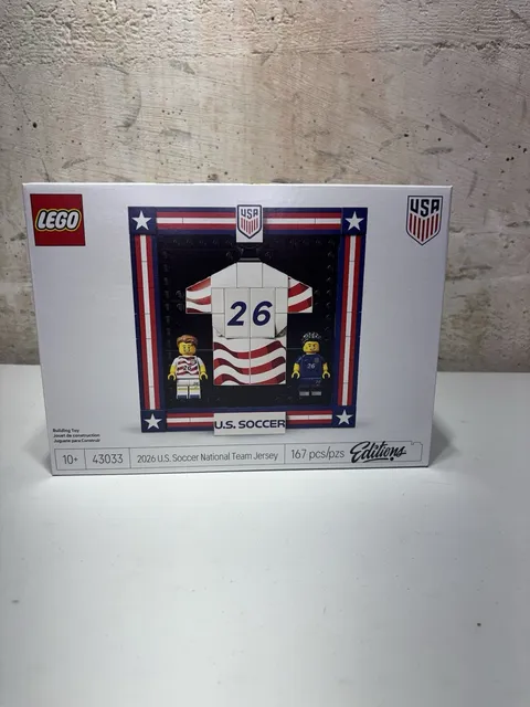 LEGO 43033 2026 U.S. Soccer National Team Jersey NEW SEALED FIFA World Cup