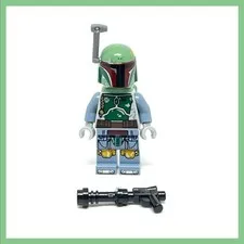 Lego 9496 Star Wars Boba Fett Minifigure EUC SW0396 Retired 2012 No Pauldron