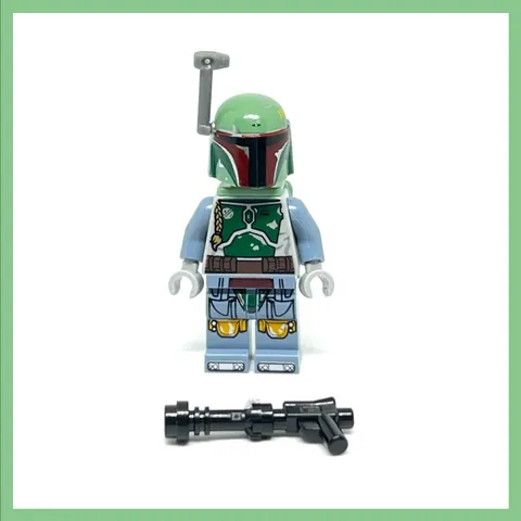 Lego 9496 Star Wars Boba Fett Minifigure EUC SW0396 Retired 2012 No Pauldron