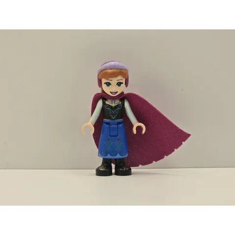 LEGO Disney Anna Minifigure dp135 w/ Magenta Cape NEW Genuine
