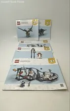 Lot Of 5 Pcs Assorted Lego Creator 3 In 1 Mixed Instruction Manuals For Age 3+