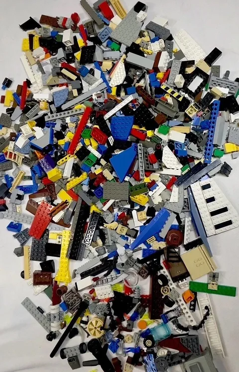 Unsorted Lego Lot ,3.4LBS Cleaned.