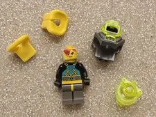 Lego Aquazone Aquaraiders Aquaraider 2 Minifigure Deep Sea Diver helmets
