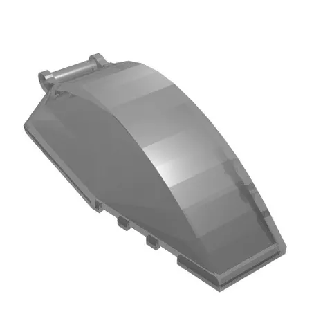 5x LEGO® Part 23448 - Windscreen 8 x 4 x 2 Curved with Bar Handle