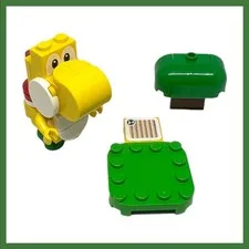 Lego 30509 Super Mario Yellow Yoshi Minifigure with Scanner Code Tile 2022