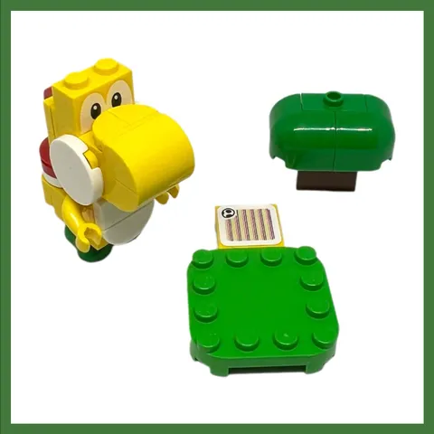 Lego 30509 Super Mario Yellow Yoshi Minifigure with Scanner Code Tile 2022
