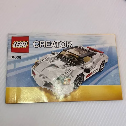 LEGO Creator 31006 White Sports Car Booklet manual only