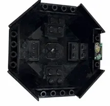LEGO Black Cockpit 10x10x4 Octagonal Base w/ Axle Hole #2618 for #8970 or #6037