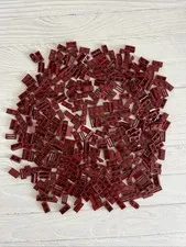 LEGO LOT DARK RED 360 PCS 1X2 PLATE CENTER STUD SLOPE GRILL VARIETY