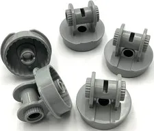 Lego 5 New Light Bluish Gray Technic Rotation Joint Disks with Large Pin Parts