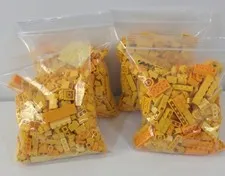 LEGO 3.5 lbs Pounds "Yellows" Bulk Lot of Loose Lego Pieces Bricks Random Parts.