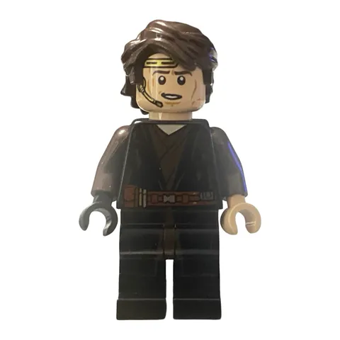 Lego Star Wars Minifigure SW1095 Anakin Skywalker Dirt Stains Headset