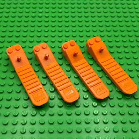 LEGO Parts - (4 pcs) Orange Brick and Axle Separator - No 96874