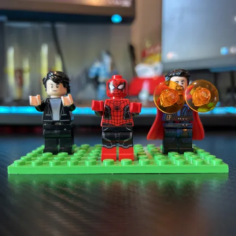 LEGO Marvel Super Heroes Minifig Lot Spider-Man Bruce Banner Dr Strange