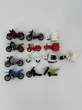Lego Motorcycles Dirt Bikes Scooters Bicycles For Minifigs Lot of 13
