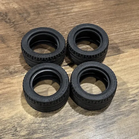 *Lot of 4* Lego Group  Wheel Tire 43.2x22 ZR Black  (No Rim)