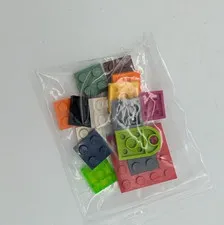 LEGO various size/shape plates (mostly 2x2) (13 pcs)   various colors Brick lot