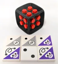 Lego Ninjago Game 3856 Replacement Piece Die -  Dice with 6 Tiles