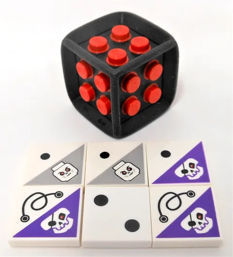 Lego Ninjago Game 3856 Replacement Piece Die -  Dice with 6 Tiles