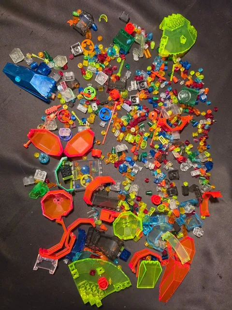 12OZ LOT LEGO Translucent Bricks Vintage & Modern Various Shapes Colors & Sizes!
