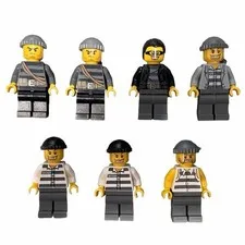 Lot Of 7 LEGO City Prisoners | DM For Specific Items