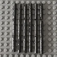 Lego Black Technic Pin 3L with Friction Ridges 6558 (lot of 18)