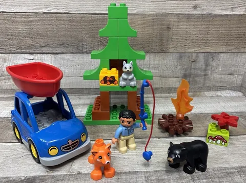 LEGO Dulpo Set 10583 Forest Fishing Trip Juniors 2015 Missing 3 Pieces