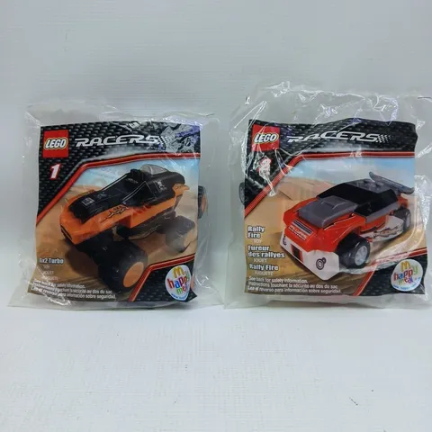 Lego Racers # 1 and # 2, 6X2 Turbo & Rally Fire McDonald's Happy Meal Sealed