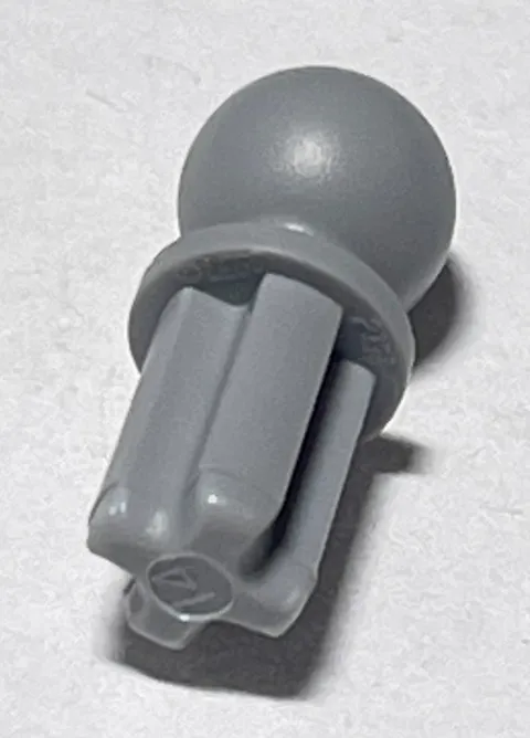LEGO® 2736 Light Bluish Gray Technic, Axle 1L with Tow Ball Quantity 1 piece