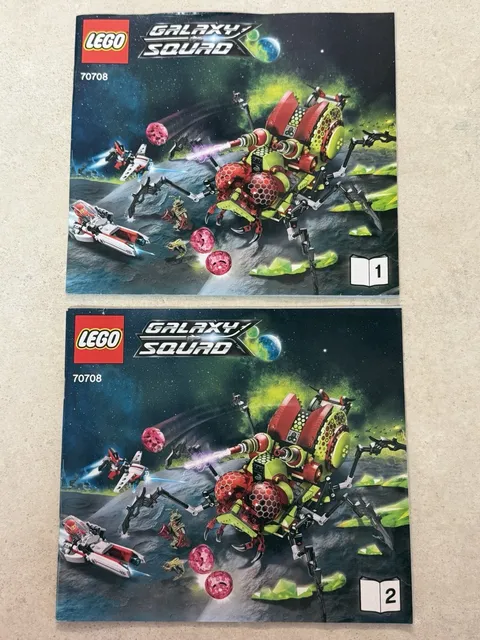 2013 LEGO Brand 70708 Galaxy Squad Hive Crawler Instruction Manual Vol 1 & Vol 2