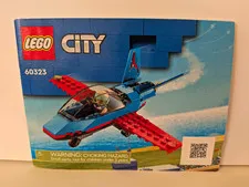 LEGO City Stunt Plane 60323 Set w/ Box, 59 Pieces, Age 5+ (2022)