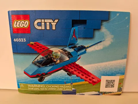 LEGO City Stunt Plane 60323 Set w/ Box, 59 Pieces, Age 5+ (2022)